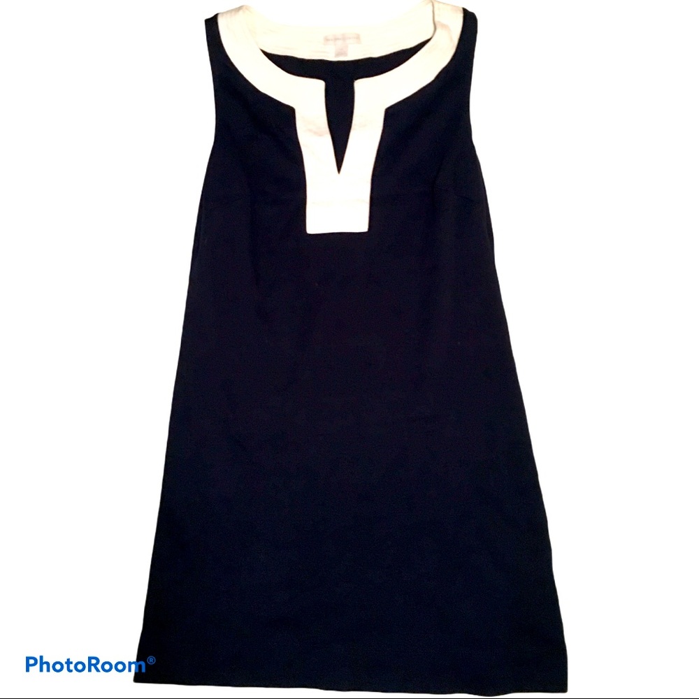 New York & Company Navy Blue Shift Dress Sz XS